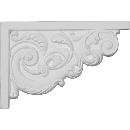 Ekena Millwork 11 3/8"W x 7 5/8"H x 5/8"D Large Ashford Stair Bracket, Right SB11X07AS-R